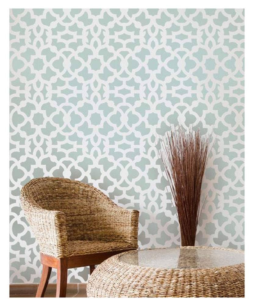 Amazon.com: Zamira Allover Wall Stencil - Wall Painting